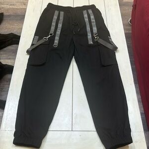 Manfinity Men's Flap Pocket Cargo Pants With Straps size M